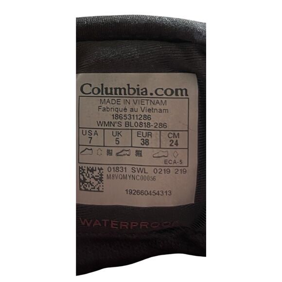 Columbia Womens Tan Newton Ridge Plus II Waterproof Hiking Boots Size 7 - Picture 7 of 11